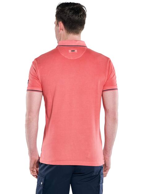engbers Herren Polo-Shirt uni , Hellrot