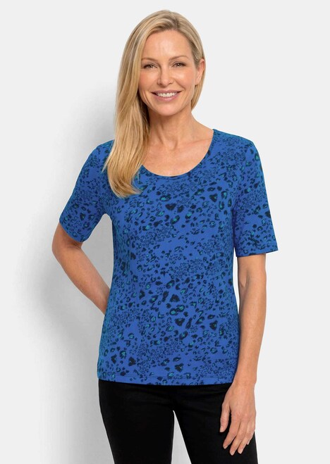 Viscose shirt in luipaardprint