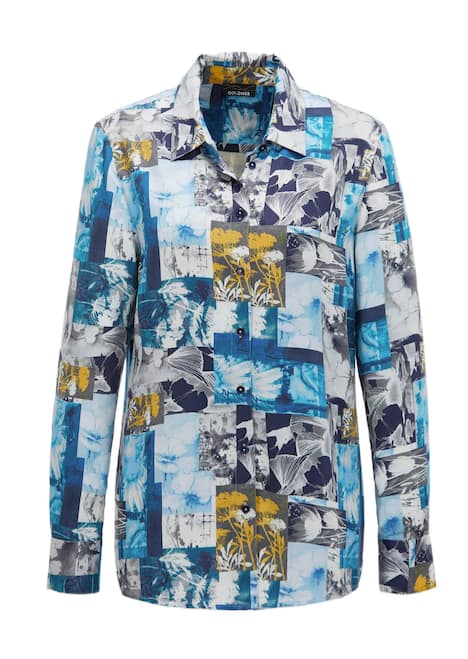 GOLDNER Blouse. Puur katoen Chemisier avec imprimÃ©