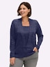Pullover Langarm Jersey Meliert