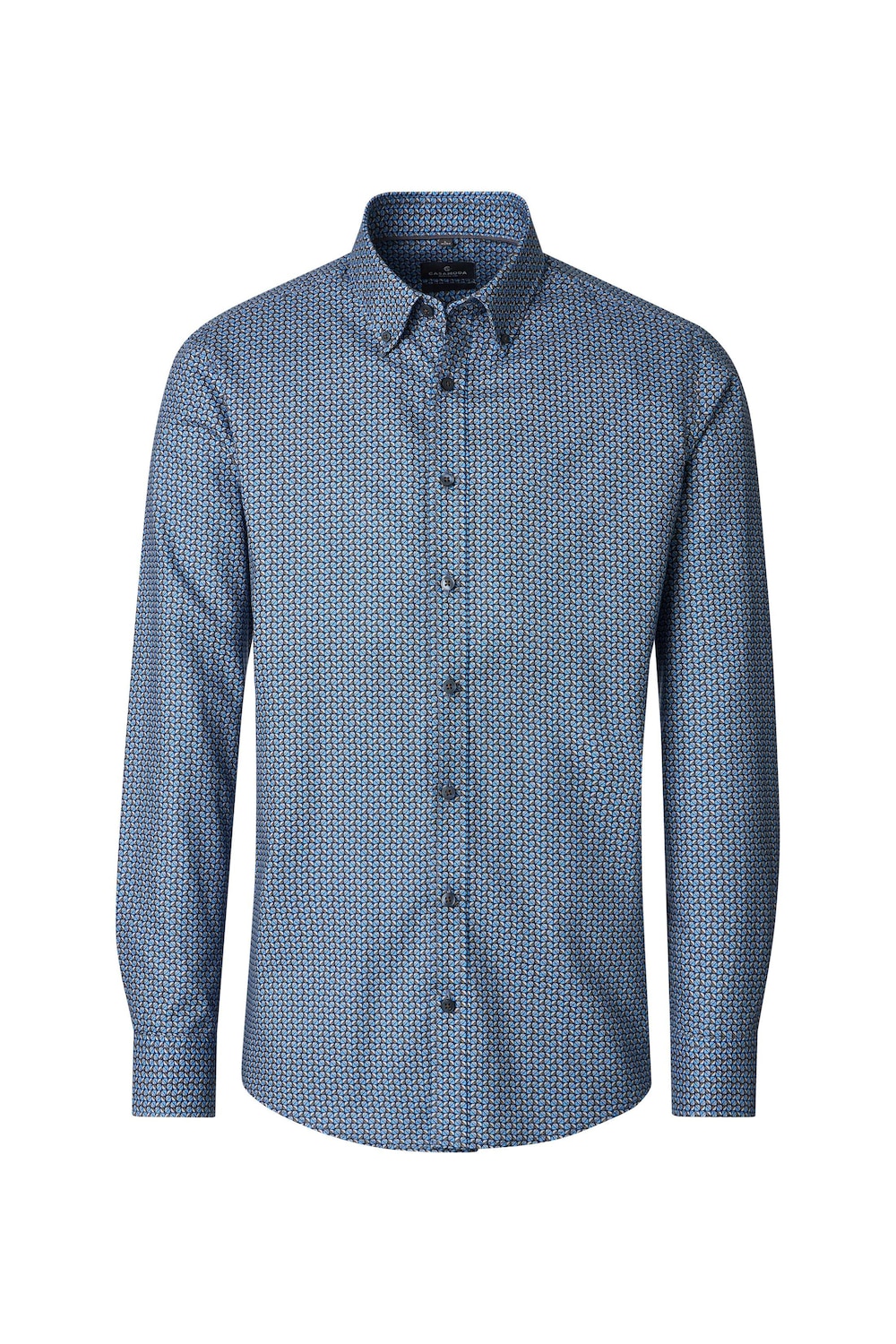 Freizeithemd Langarm Print Comfort Fit