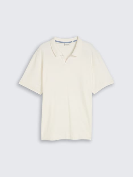 Poloshirt mit Ottoman-Struktur