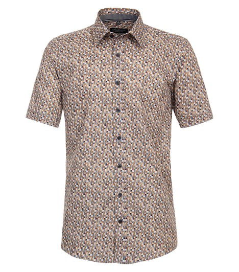 Freizeithemd Kurzarm Print Comfort Fit
