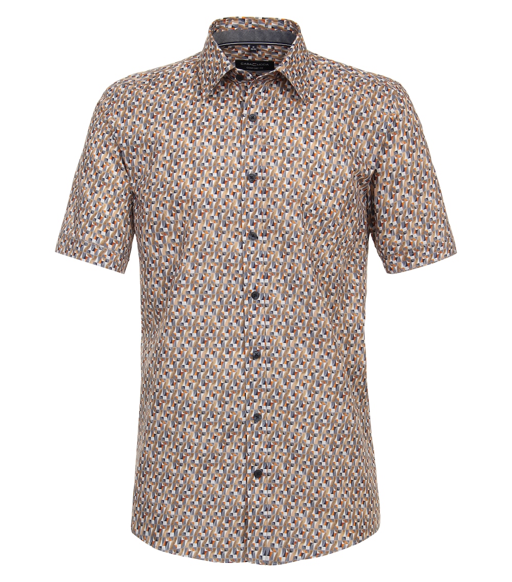 CASAMODA Freizeithemd Kurzarm Print Comfort Fit