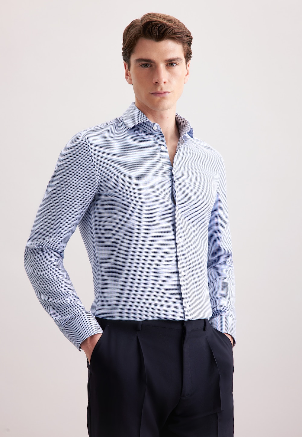 Herren Business Hemd - Pepita