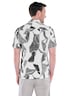 Herren Hemd kurzarm , Grau