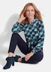 Viskosebluse mit Karo-Print