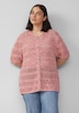 Ajour-Strickjacke mit Glitzereffekt