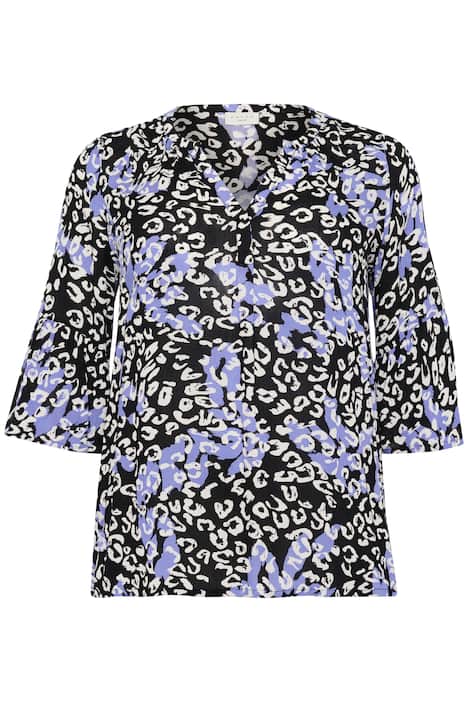 Blouse met korte mouwen Regular fit