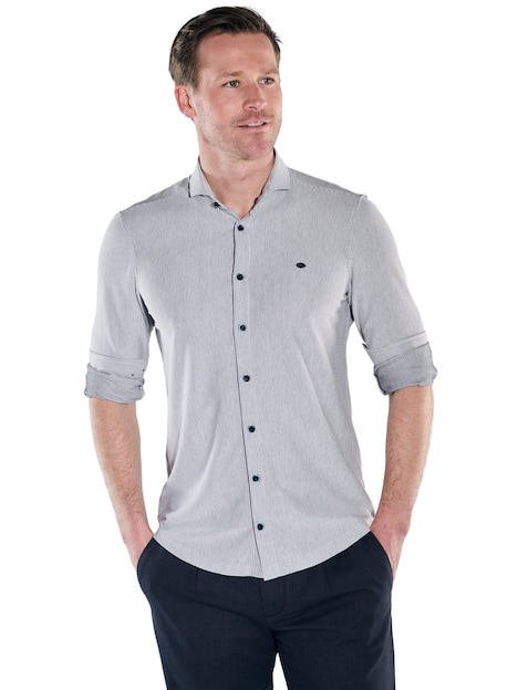 Herren Hemd gemustert , Marineblau