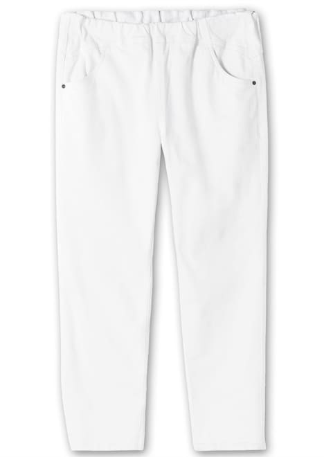 Schlupfjeans Jeggings mit breitem Gummibund Rundumdehnbund Uni