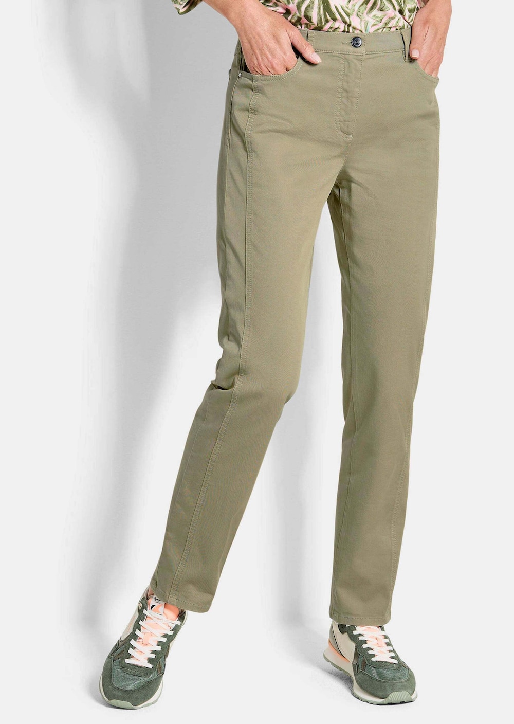 Baumwollhose mit Ziernähten