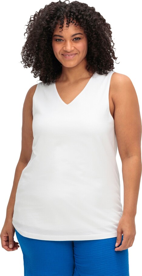 Tanktop Ärmellos Uni Ohne Kragen