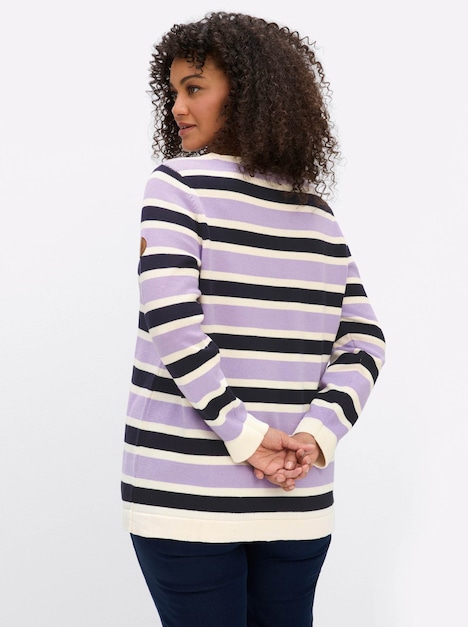 Langarm-Pullover Strickpullover im Colour-Blocking Langarm