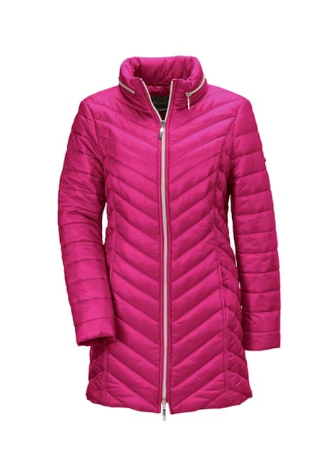 GOLDNER Gewatteerd jack Flatteus, licht, lang gewatteerd jack