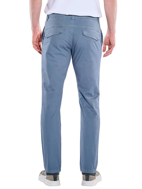 engbers Herren Chino regular , Petrolblau