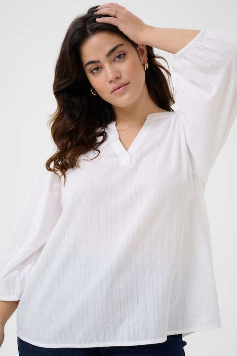 Langarm-Bluse Regular fit