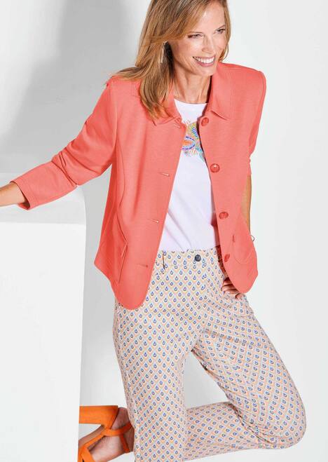 Leichte Jacke mit Stehkragen in rot