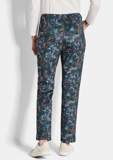 Knöchellange Stretch-Druckhose LOUISA