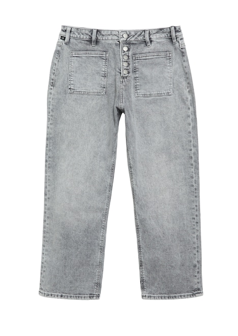 Jeans / High Rise / Straight Leg cropped