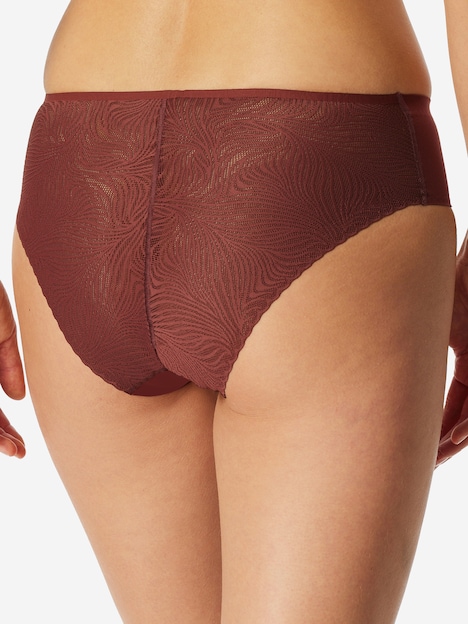 Schiesser Damen Tai-Slip Invisible Soft Lace - burgund