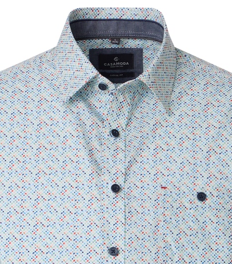 Freizeithemd Kurzarm Print Casual Fit