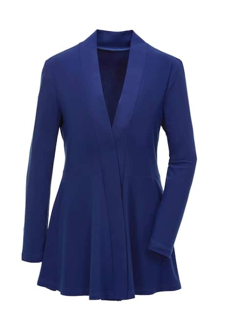 Leichte Shirtjacke lila mit Stretch