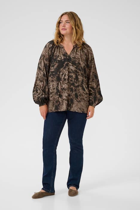 Kurzarm-Bluse Regular fit
