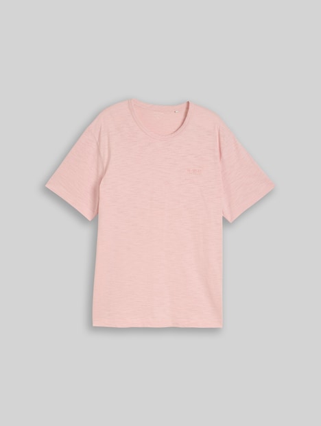 T-Shirt in Melange-Optik