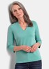 Elegantes Basic-Shirt mit V-Ausschnitt