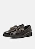 Loafer in Leder-Optik mit Schmuck-Detail