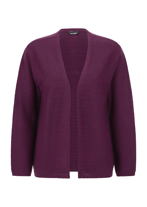 Feinstrickjacke mit Schurwolle