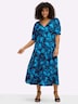 Jersey-Kleid Jerseykleid mit Schmetterlingsprint Kurzarm Ohne Kragen