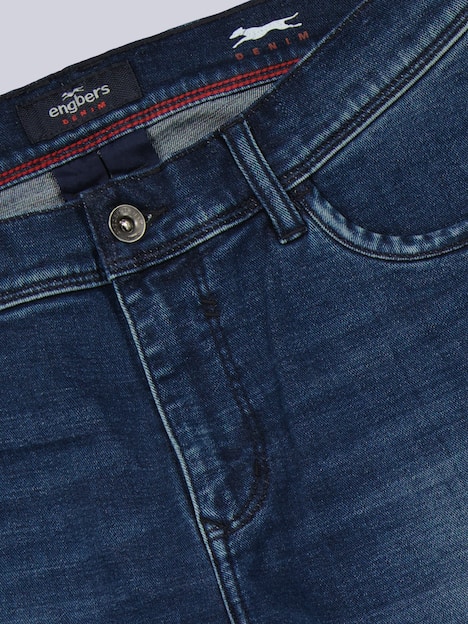 engbers Herren Super-Stretch-Jeans regular , Marineblau