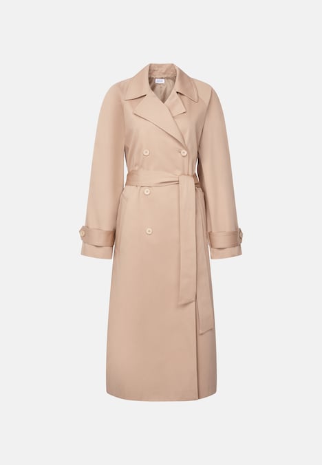 Damen Trench Coat - Uni