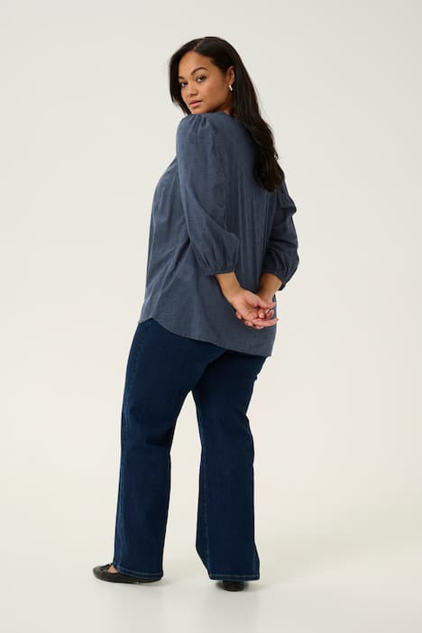 Langarm-Bluse Regular fit