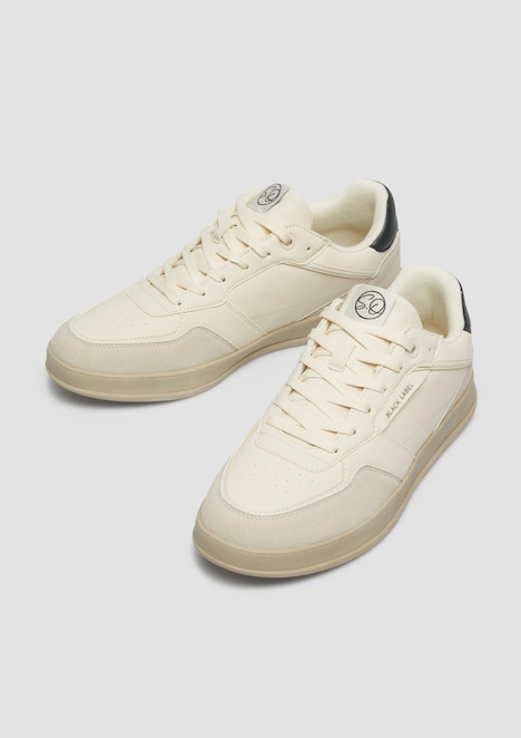 Sneaker in Leder-Optik