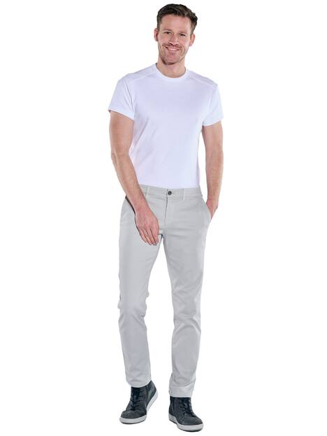 engbers Herren Chino regular , Silbergrau