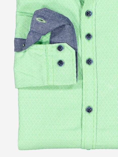 engbers Herren Langarm-Hemd gemustert , Hellgruen