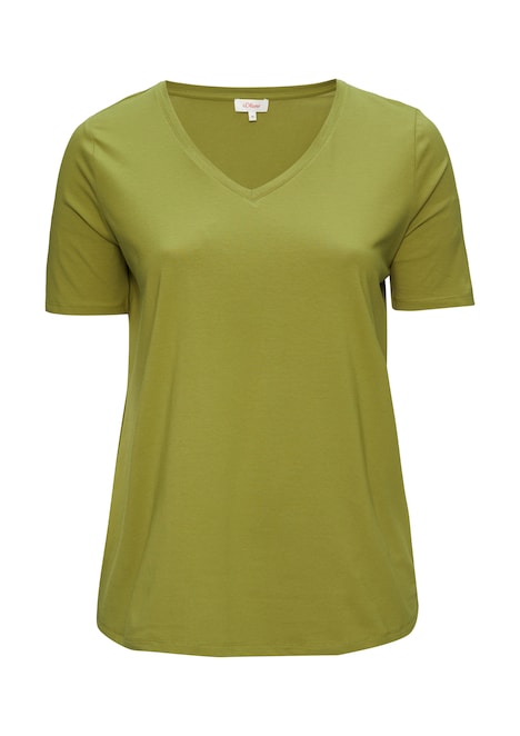 T-Shirt mit V-Ausschnitt