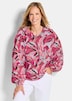 Viskosebluse mit floralem Muster