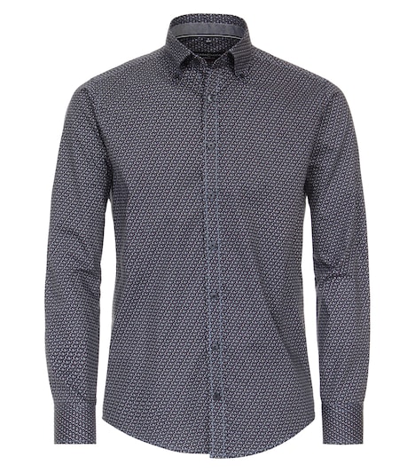 Freizeithemd extra langer Arm 72cm Print Casual Fit