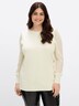 Langarm-Pullover Langarm-Pullover mit Ballonärmeln Langarm Ohne Kragen