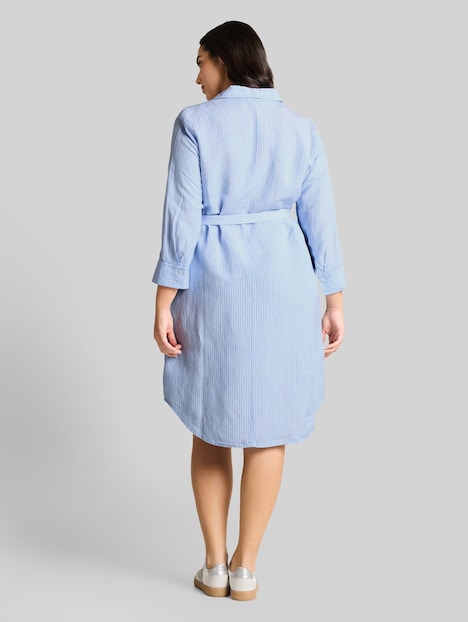 Blusenkleid mit Leinenanteil