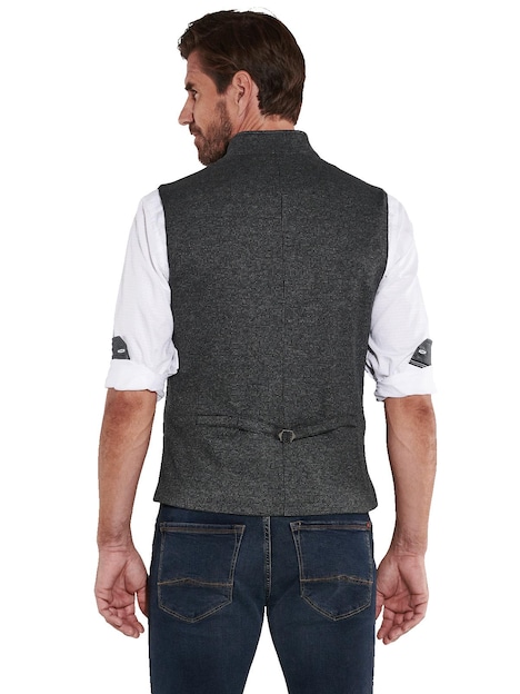 Herren Sakko-Weste slim fit , Anthrazit