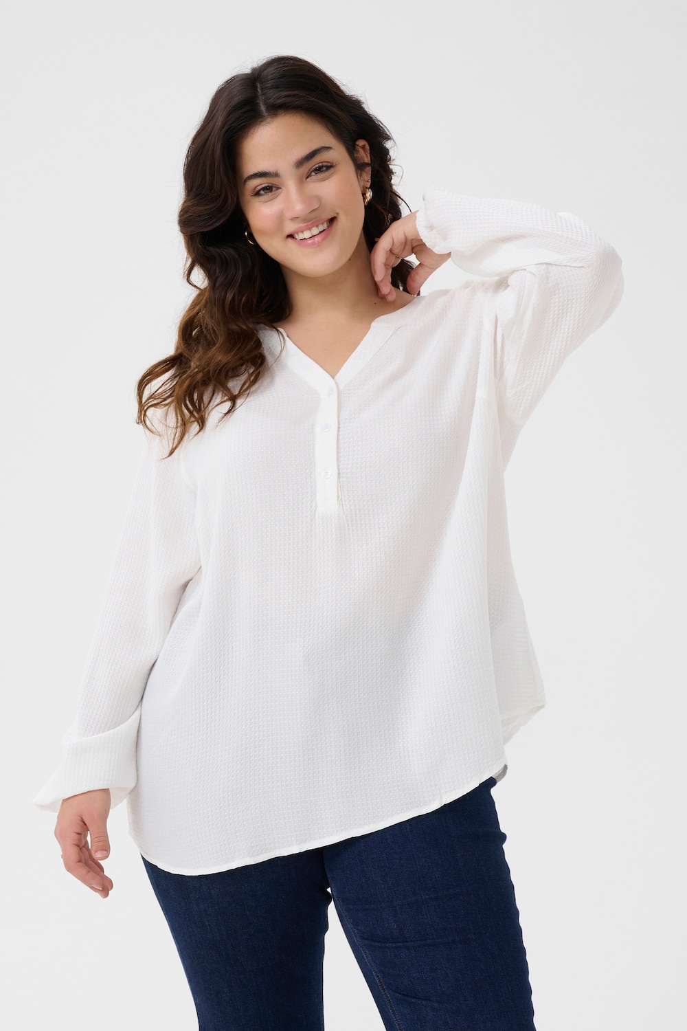 Langarm-Bluse Regular fit