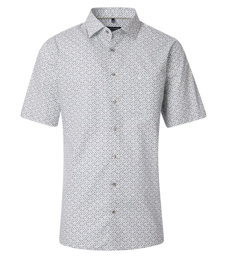 Businesshemd Kurzarm Print Comfort Fit