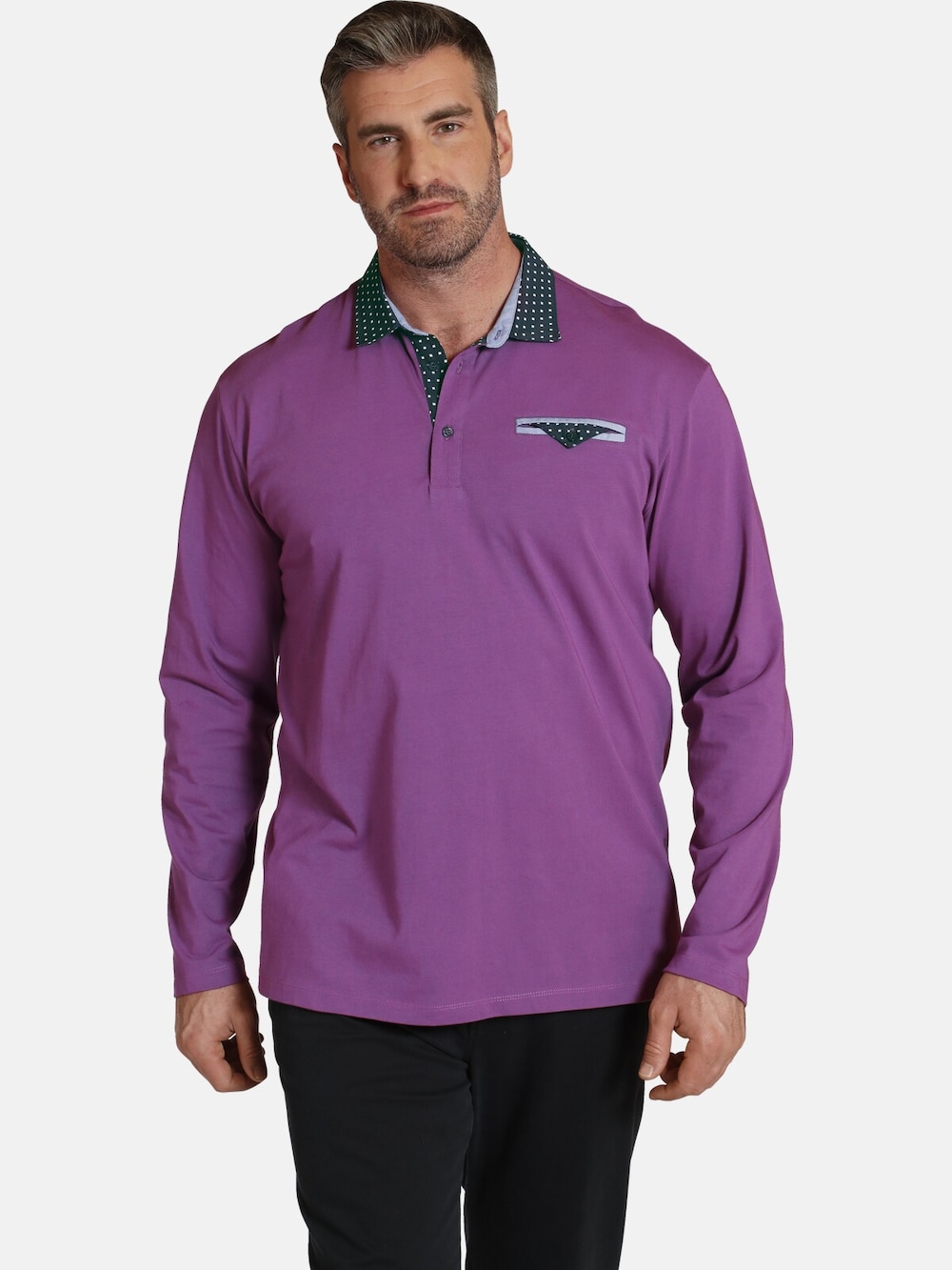 Charles Colby Langarm-Poloshirt EARL WYETT