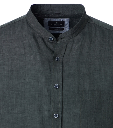 Leinenhemd uni Casual Fit