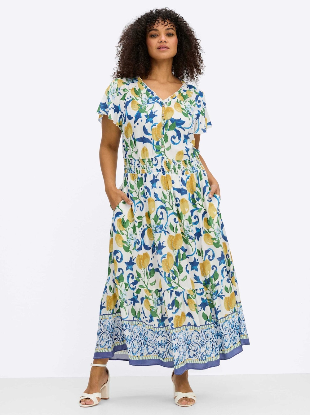 Kleid Kurzarm Ohne Kragen